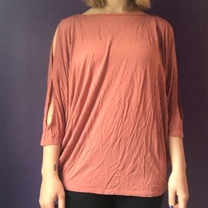 Peach blouse